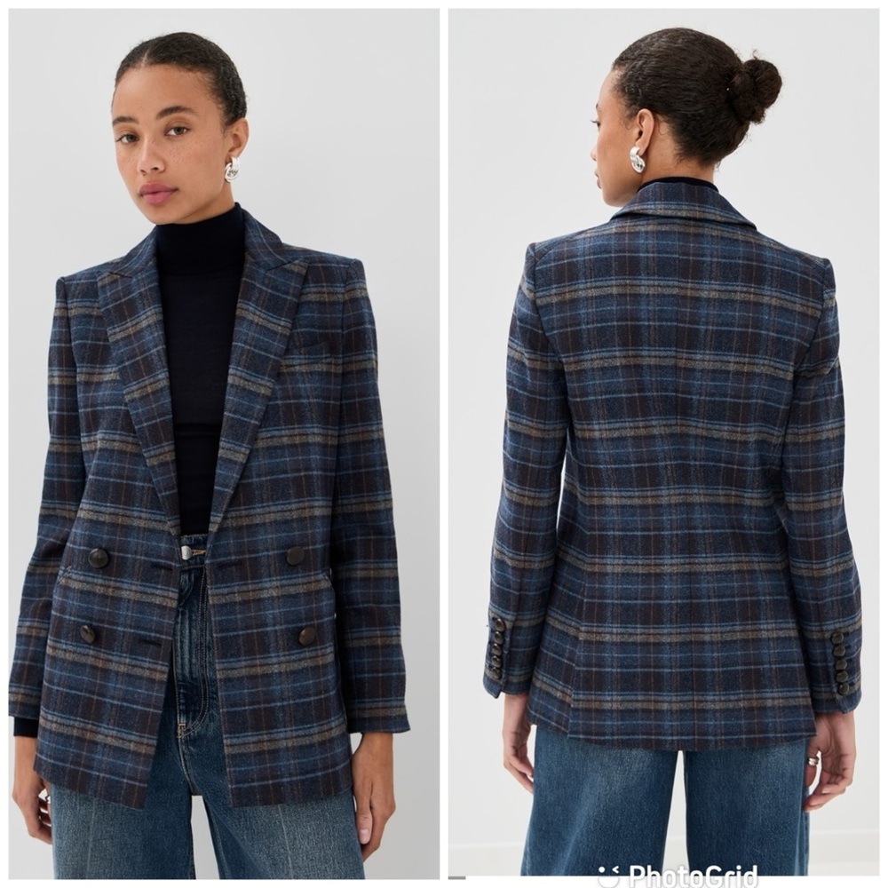 Veronica Beard Oria Dickey Jacket in Blue Multi